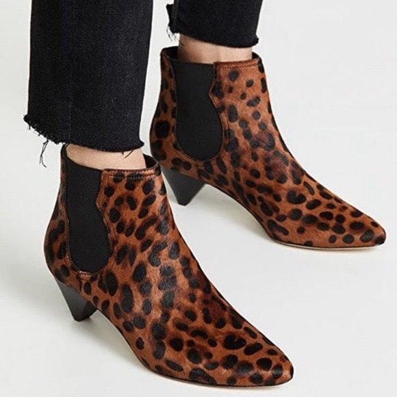 Joie Barleena leopard calf hair CHELSEA ankle bootie - Picture 5 of 16